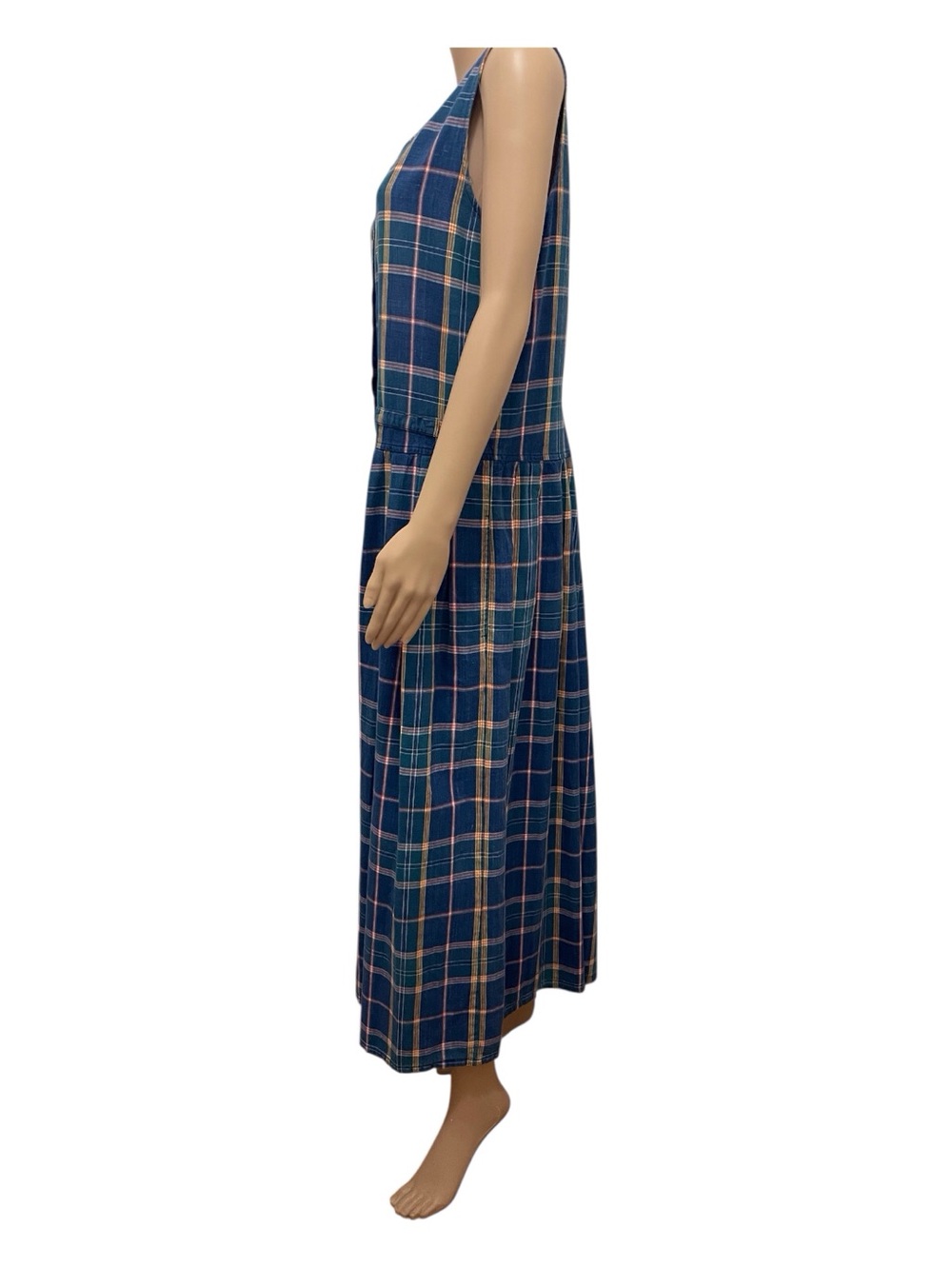 Carrol Reed Plaid Sleeveless Cotton Summer Dress, 10 - Picture 6 of 8